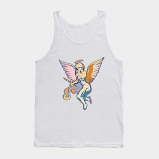 Enchanted Seraph with Sword and Heart No. 684 Tank Top